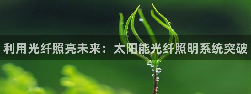 利用光纤照亮未来：太阳能光纤照明系统突破