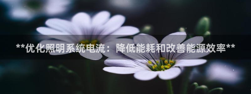 **优化照明系统电流：降低能耗和改善能源效率**