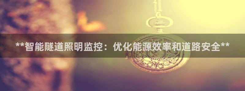 **智能隧道照明监控：优化能源效率和道路安全**