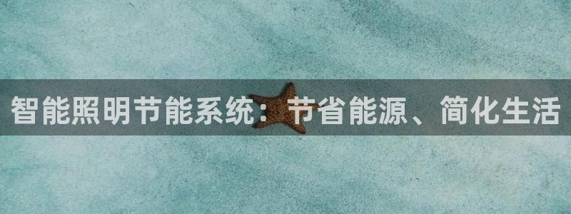 智能照明节能系统：节省能源、简化生活