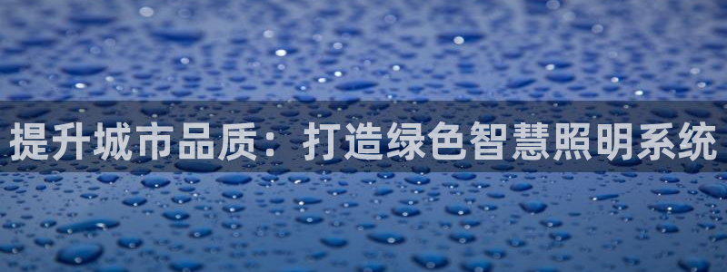 提升城市品质：打造绿色智慧照明系统