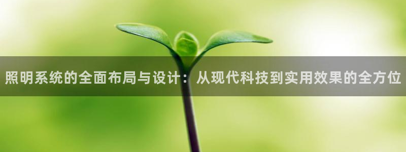 照明系统的全面布局与设计：从现代科技到实用效果的全方位