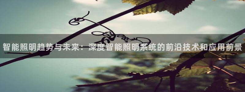 智能照明趋势与未来:深度智能照明系统的前沿技术和应用前景