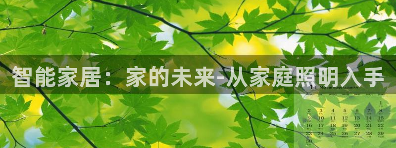 智能家居：家的未来-从家庭照明入手