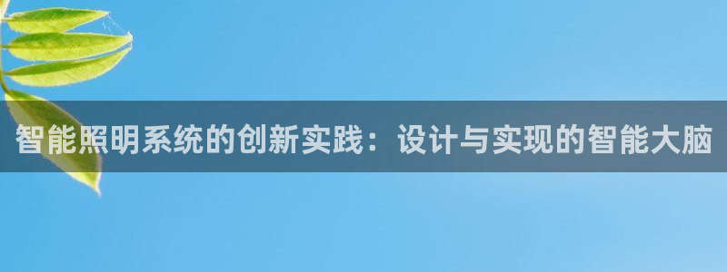 智能照明系统的创新实践：设计与实现的智能大脑