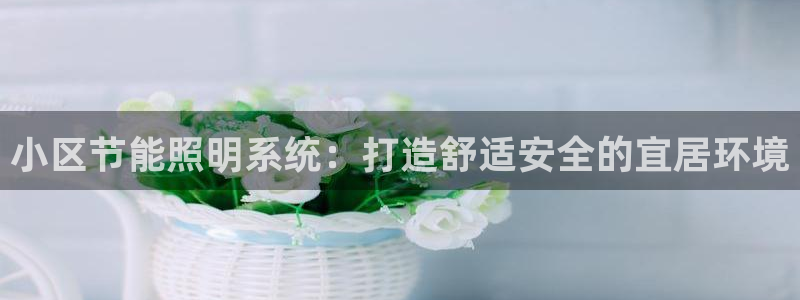 小区节能照明系统：打造舒适安全的宜居环境